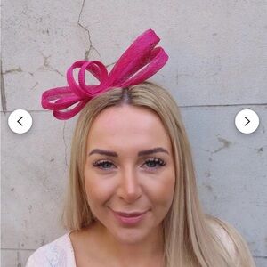 Pink Loop Bow Fascinator Headpiece - Women Accessories
